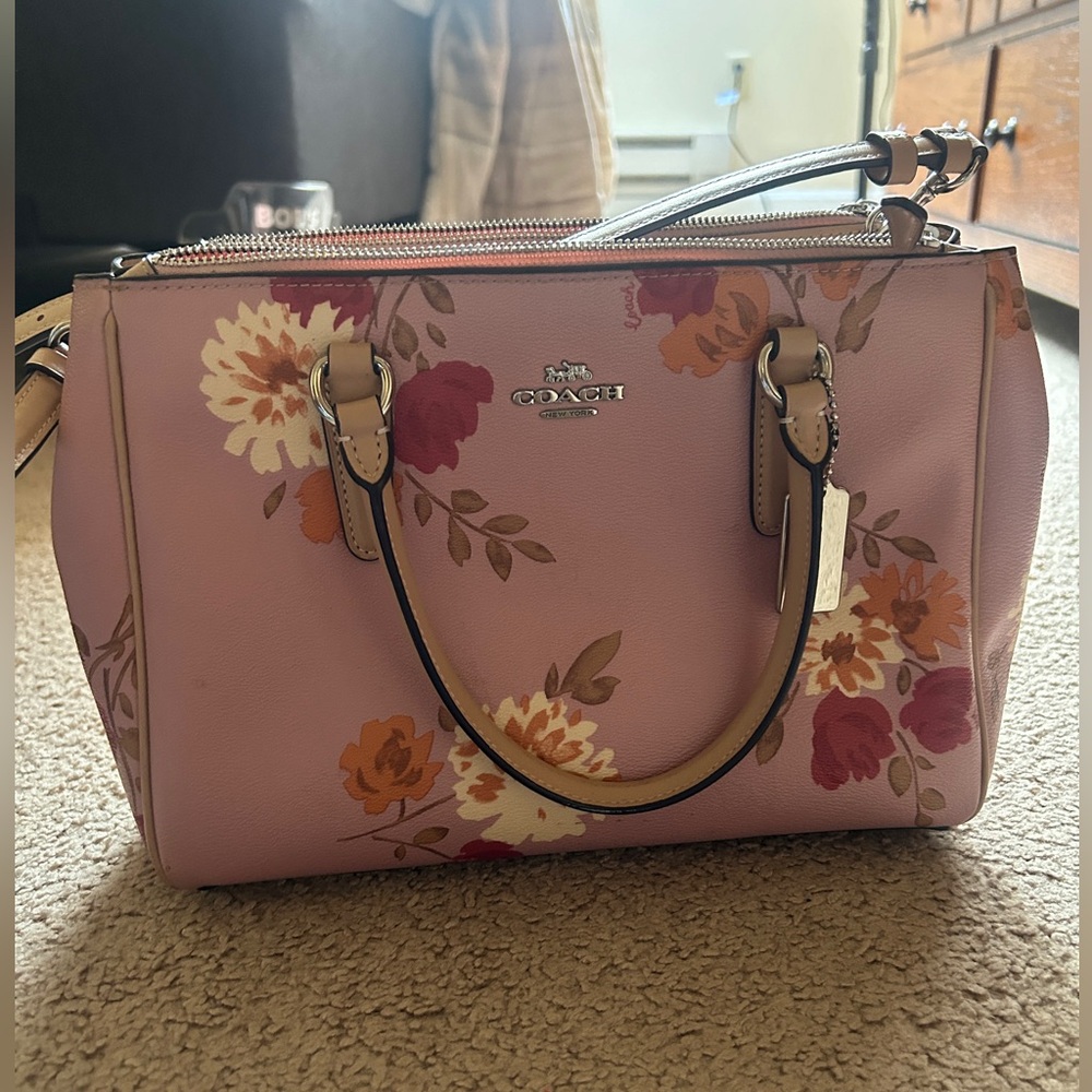 Coach flowered pink Mollie Bag